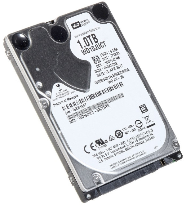 HDD 2.5 * 1TB WD10JUCT WD 16MB 5400RPM SATA 9,5mm