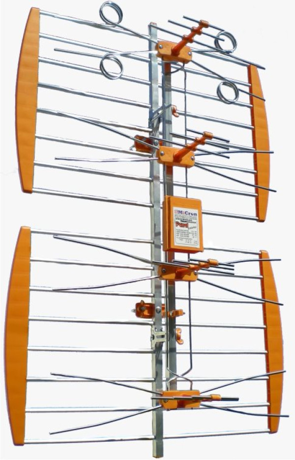 Antena TV panel V3.1, Spoljna sa pojacalom, 17-32db, Alu, UHF/VHF/DVB-T2 FO
