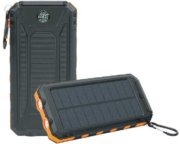 HRD-T13 Gembird solar power bank 12000mAh 2xUSB, LED, kompas