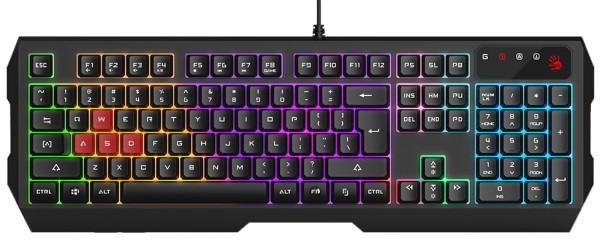 A4-B135N A4Tech Bloody Gejmerska svetleca tastatura(NEON LED), black, USB, US layout