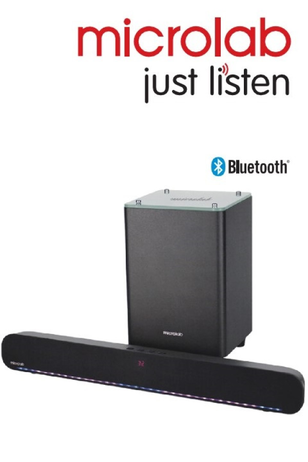 Microlab ROCKBAR500 Soundbar + Subwoofer LED 60W, Bluetooth, Aux, Optical