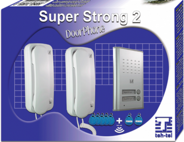 Teh-tel Audio interfon za 2 korisnika sa ID čitačem SUPER STRONG 2
