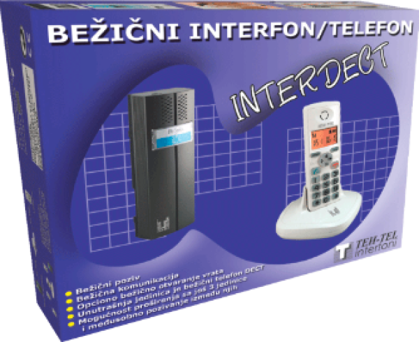 Teh-tel Bežični interfon sa telefonom  INTERDECT (CL-3622)