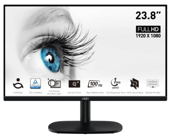 Monitor * 24inc MSI PRO MP245V FHD VA 100Hz HDMI/VGA