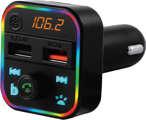 PROSTO BT FM transmiter BT74  i USB auto punjač, MP3 plejer, BASS boost, RGB