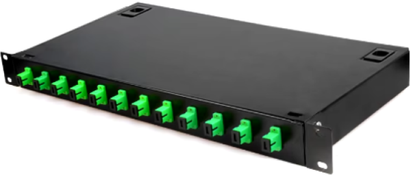 Optički patch panel ExeLink sa 12 konektora SC/APC za rek orman