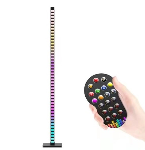 Podna lampa M69-B RGB+IC crna 10W LED sa daljinskim 20 tastera i adapterom 5V 2A