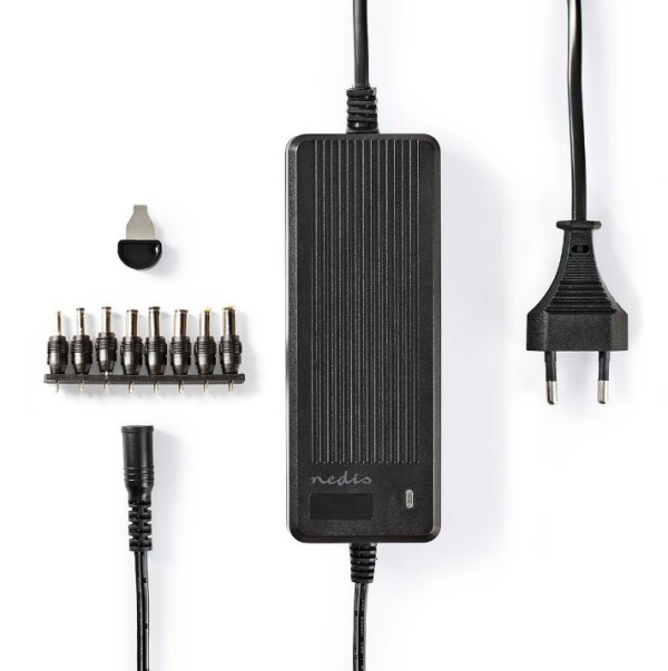ACPA116 Universal AC Power Adapter 60W, 6-16V DC, 1.10m 5.0-5.2A 8-plug(s), Black