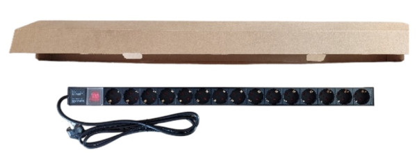 ExeLink Razvodni PDU panel za rack 19 in, sa 15 uticnih mesta, kabl 2m (aluminijum)