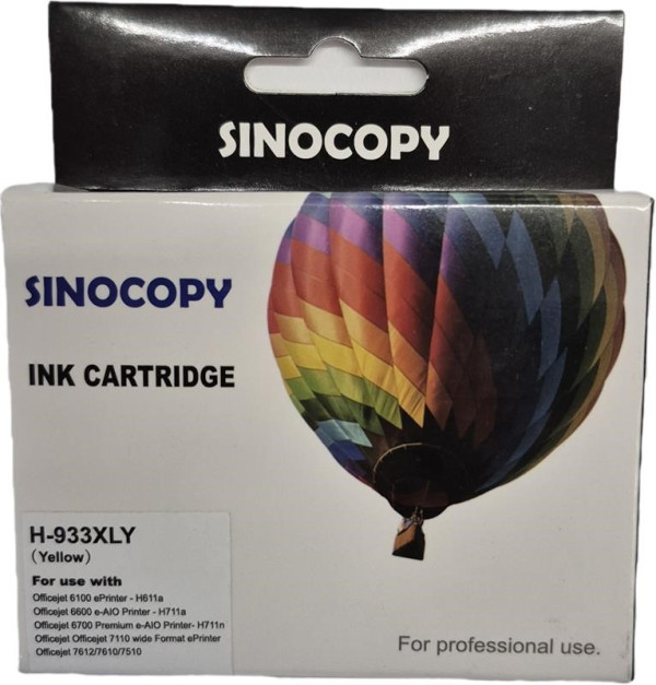 INKJET Ketridz ZA HP 933XL Y Yellow SINO HPIJXY933SC