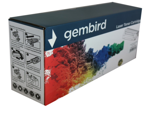 Toner Gembird P3015 CE255A, 55A, CRG-724, CRG724 zam. kaseta za HP 6k (sa cipom)