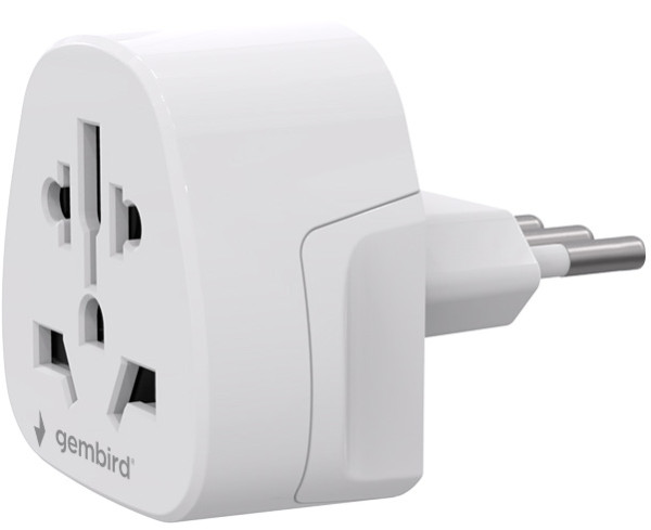 Travel adapter A-AC-ITMINTF Gembird IT suko 10A