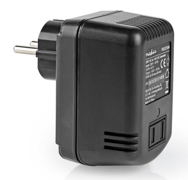 POCO104 Konvertor snage, 230V AC 50Hz, 30W, Euro, Black Omogucava upotrebu opreme iz SAD u Evropi
