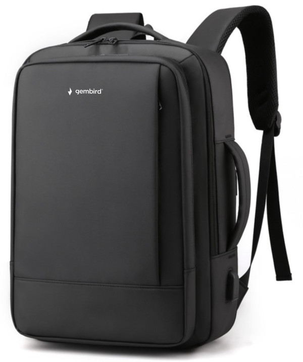 NCC-15-KLB017 Gembird Ranac za laptop 15,6/17inc 43x31x15(+5)cm USB konektor, 900g