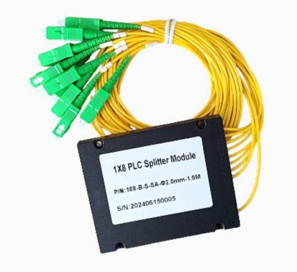 ABS PLC Splitter ExeLink 1 x 8 Optic Splitters SC/APC