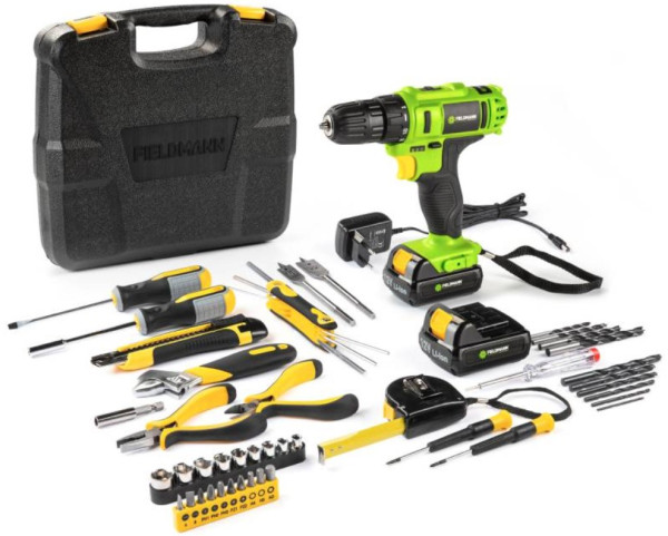 Akumulatorska bušilica FIELDMANN FDV 10205-51AR 12V + pribor (51 delova)