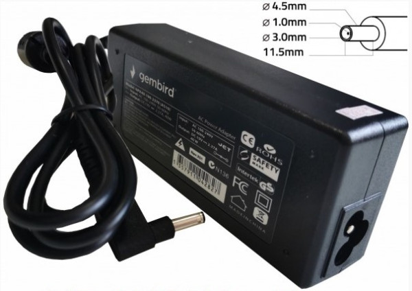 NPA65-195-3330 (HP07) Gembird punjac za laptop 65W-19.5V-3.33A, 4.5x3.0mm PIN blue(Alt=DE11)