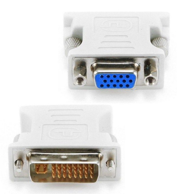 A-DVI-VGA Gembird Adapter DVI-I 24+5-pin male to VGA 15-pin HD (3 rows) female DVI-I