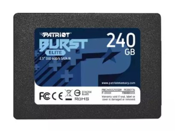 SSD 2.5 SATA3 6Gb/s 240GB Patriot Burst Elite 450MBs/320MBs PBE240GS25SSDR
