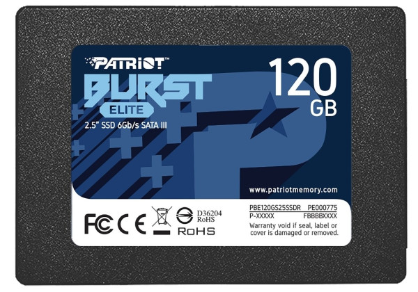 SSD 2.5 SATA3 6Gb/s 120GB Patriot Burst Elite 450MBs/320MBs PBE120GS25SSDR