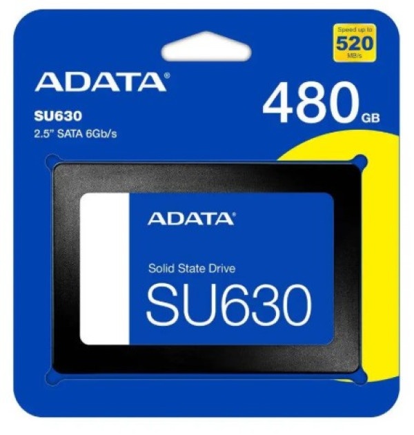 SSD 2.5 SATA3 480GB AData 520MBs/450MBs ASU630SS-480GQ-R