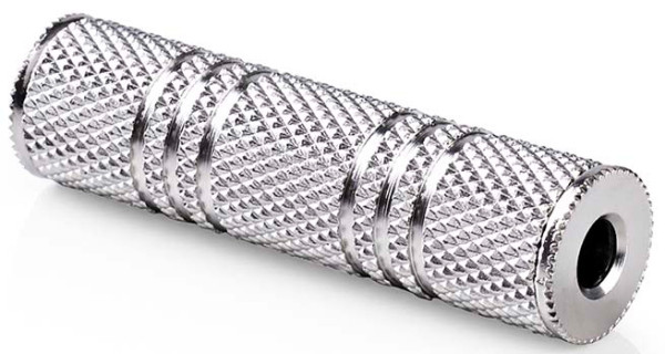 audio adapter, 3,5 mm ženski, Niklovani, Metal, Srebrni