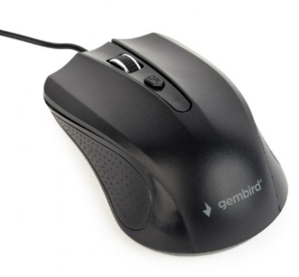 MUS-4B-01L Gembird Opticki mis 800-1200Dpi 4-button black 99mm USB kabl 1,8m