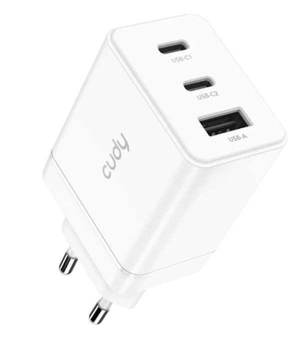 Cudy CH67_EU Brzi punjac za telefone i tablete 2xUSB-C/1XUSB-A, 67W