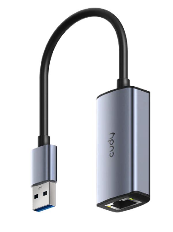 Cudy UE25A, USB-A adapter za Ethernet od 2.5 Gbps , 10/100/1000/2500 Mbps