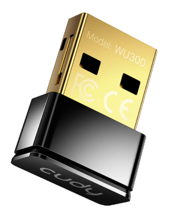 Cudy WU300, AX300 Wi-Fi 6 Nano USB adapter, 2.4 GHz, 286 Mbps