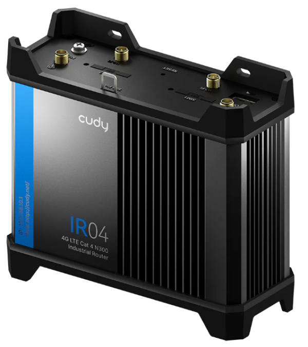 Cudy IR04_EU,4G LTE Cat 4 N300 Industrial Wi-Fi Router,4G Cat. 4 with Max 150 Mbps DL,300 Mbps Wi-Fi