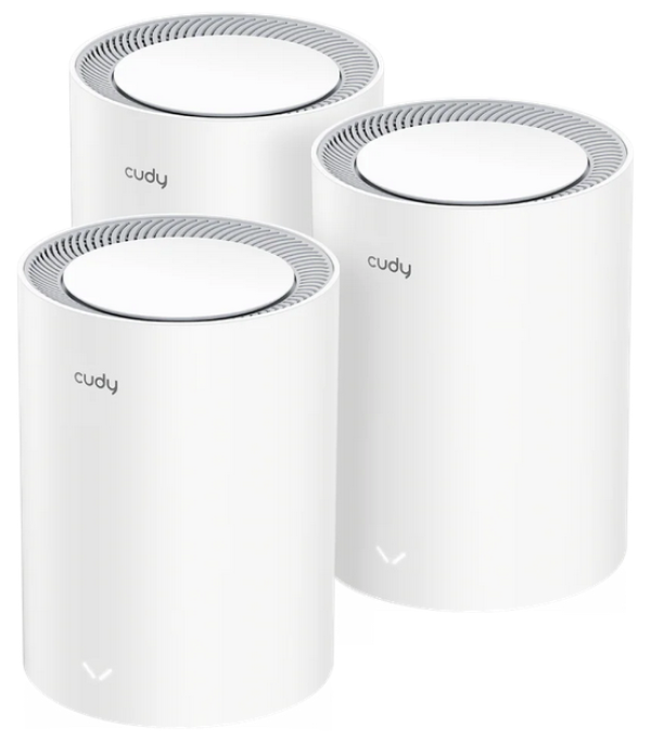 Cudy M3000 2.0,AX3000 2.5G Mesh Wi-Fi 6 System White, 4-Stream Dual-Band ,2402 Mbps + 574 Mbps