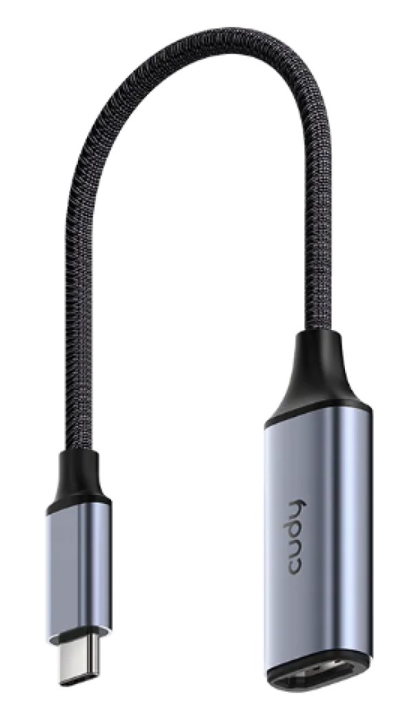 Cudy UH401 1.0,USB-C to HDMI Adapter, 1× HDMI 2.0, 4K 60Hz, 2K 144Hz, 15cm