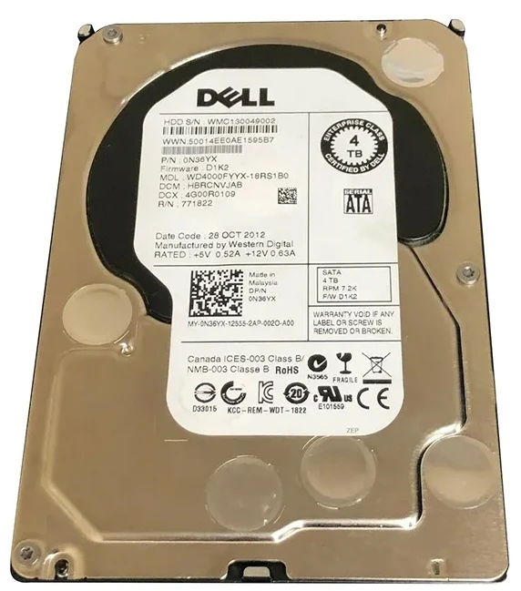 HDD 3.5 * 4TB  WD4000FYYX-18RS1B0 WD RE 7200rpm 64MB SATA3 rfb
