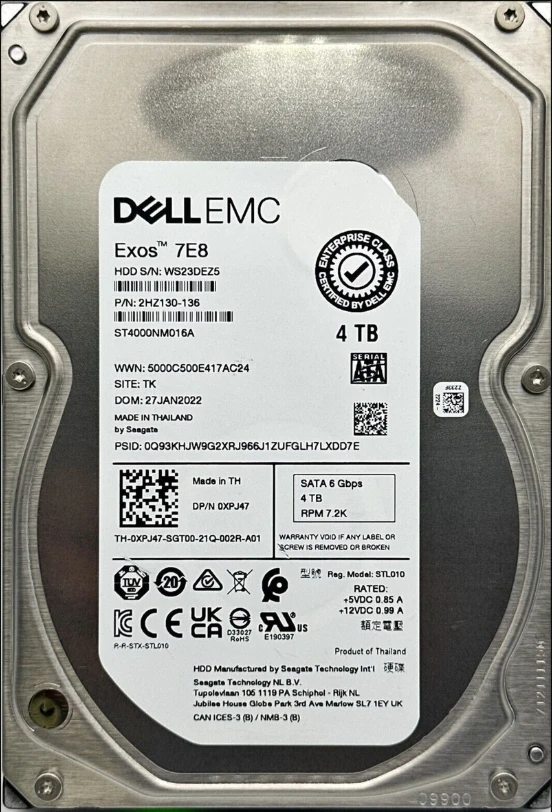 HDD 3.5 * 4TB ST4000NM016A Seagate 7200rpm 256mb sata3 rfb