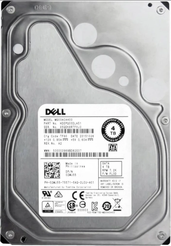 HDD 3.5 * 4TB  MG03ACA400 Toshiba Enterprise 7200rpm 64MB SATA3 rfb