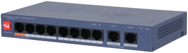 DAHUA SVIC CS4010-8ET2GT-60 10-Port Cloud Managed Desktop Switch with 8-Port PoE,Crna