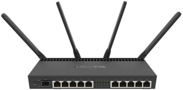 MikroTik Ruter OS L5 RB4011iGS+5HacQ2HnD-IN, WiFi Router, Dual Band 1733Mb/s, 10x RJ45 1000Mb/s, 1x