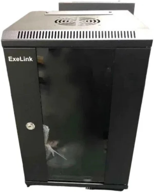 ExeLink Rek zidni orman 19in, 600x450x18U,crna, SPCC celik
