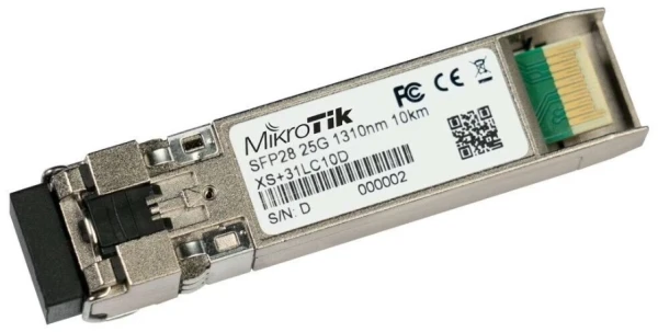 MikroTik XS+31LC10D SFP/SFP+/SFP28 module 1/10/25G single mode 10km 1310nm DDM