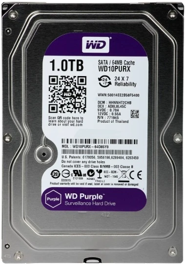 HDD 3.5 1TB WD Purple WD10PURX