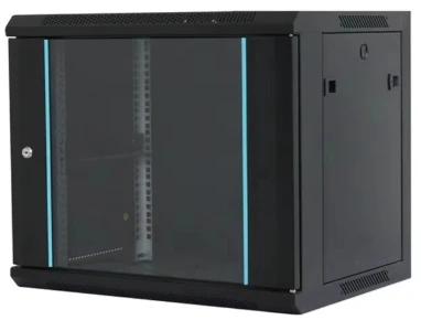 MAXPRO LINE Rack orman nazidni, 9U, 600x600, staklena vrata