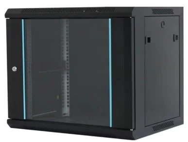 MAXPRO LINE Rack orman nazidni, 9U, 600x450, staklena vrata