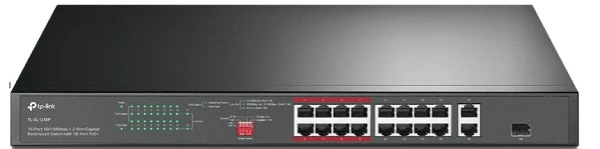 TP-LINK Switch TL-SL1218P POE 16 PORTA 10/100MBS + 2GIG LAN