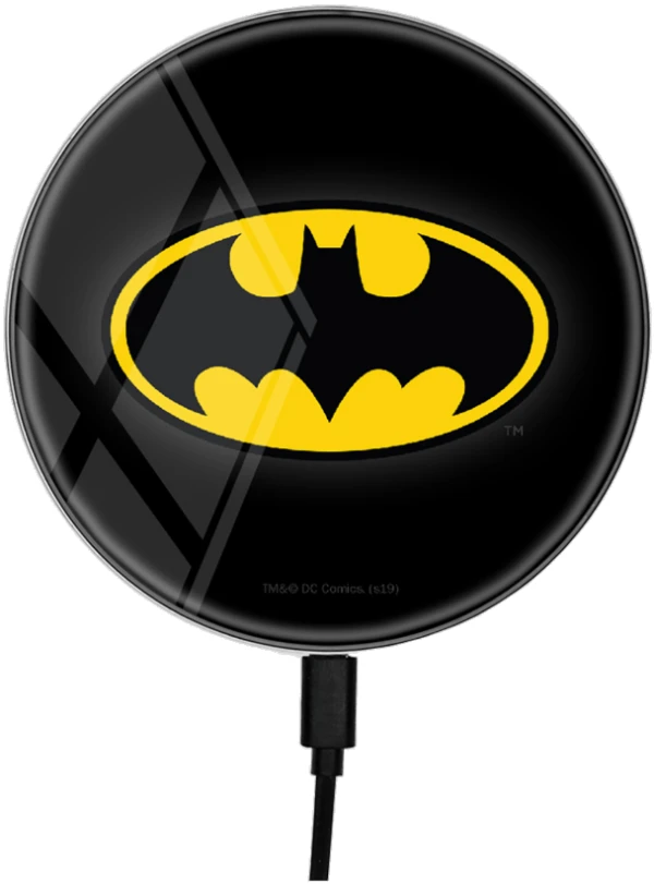 DC Wireless Charger Batman 001 ,10W,precnik 10cm,Micro USB prikljucak