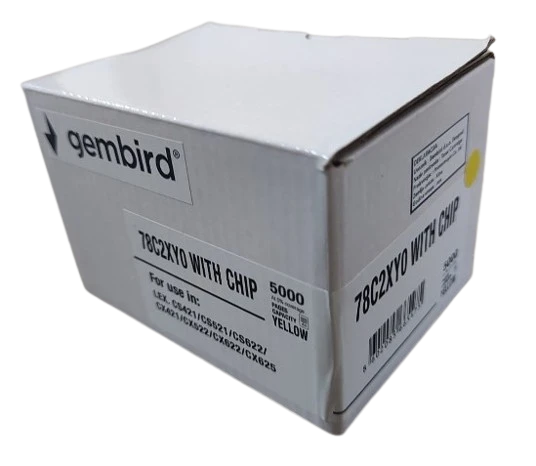Toner Gembird 78C2XY0 zam. kaseta za Lexmark Yellow 5k (sa cipom)