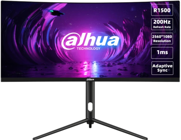 DAHUA 30 inca LM30-E330CA WFHD 2560x1080 VA 200 Hz zakrivljeni gaming monitor,crna