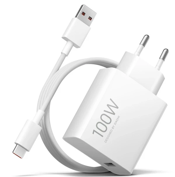 Xiaomi 100W Charging Combo (Type-A) EU USB-A adapter + kabl Tip-A to Tip-C