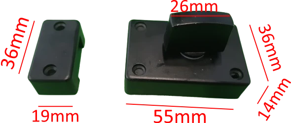 Reza za vrata mod.505 crna