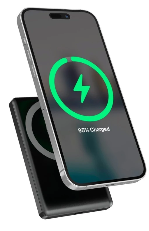 PB10-WPC15M-LCD-01 Gembird 15 W magnetni bežični prenosni punjač LCD, 10000 mAh, crni